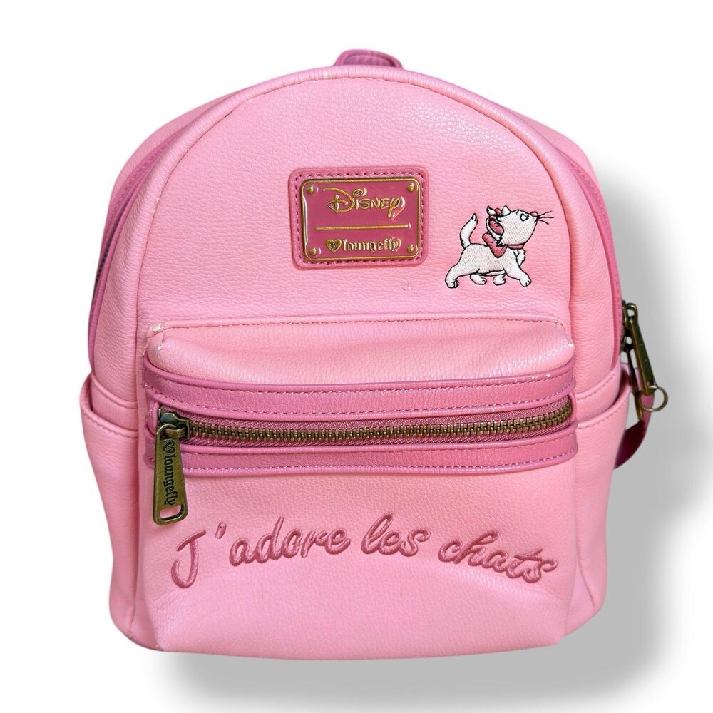 Loungefly Disney The Aristocats J'adore Les Chats Mini Backpack Damages Flaws